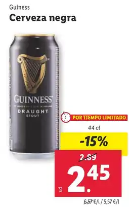 Lidl GUINESS Cerveza negra oferta