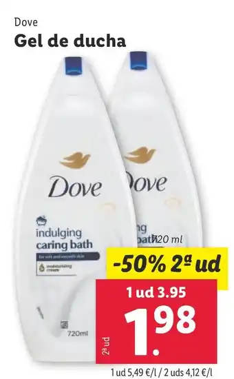 Lidl DOVE Gel de ducha oferta