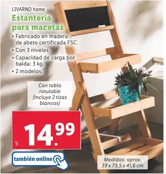 Lidl LIVARNO HOME Estantería para macetas oferta