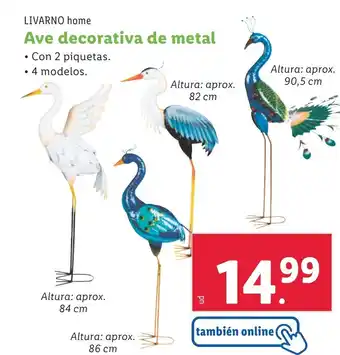 Lidl LIVARNO HOME Ave decorativa de metal oferta