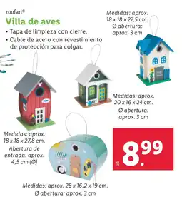 Lidl ZOOFARI Villa de aves oferta