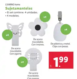 Lidl LIVARNO HOME Sujetamanteles oferta