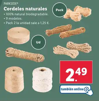 Lidl PARKSIDE® Cordeles naturales oferta