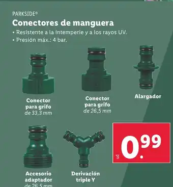 Lidl PARKSIDE® Conectores de manguera oferta