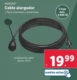 Lidl PARKSIDE® Cable alargador oferta