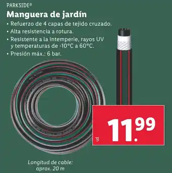 Lidl PARKSIDE® Manguera de jardín oferta