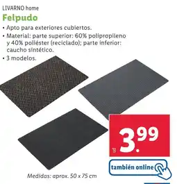 Lidl LIVARNO HOME Felpudo oferta