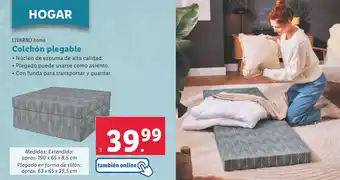 Lidl LIVARNO HOME Colchón plegable oferta