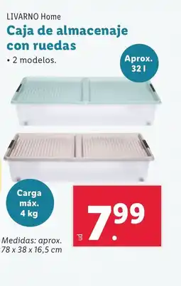 Lidl LIVARNO HOME Caja de almacenaje con ruedas oferta