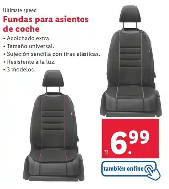 Lidl Fundas para asientos de coche oferta