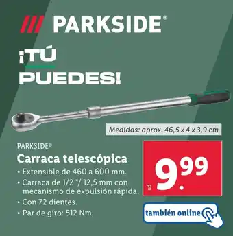 Lidl PARKSIDE® Carraca telescópica oferta