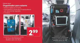 Lidl Organizador para asiento oferta