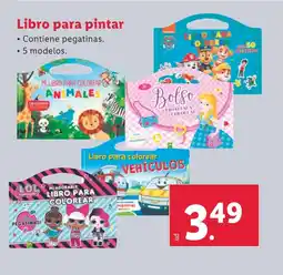 Lidl Libro para pintar oferta