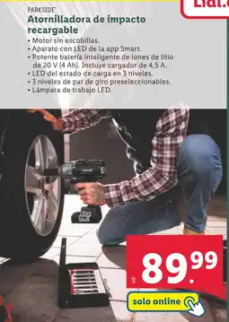 Lidl PARKSIDE Atornilladora de impacto recargable oferta