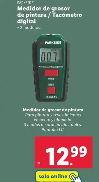 Lidl PARKSIDE Medidor de grosor de pintura / Tacómetro digital oferta