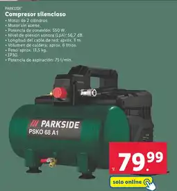 Lidl PARKSIDE® Compresor silencioso oferta