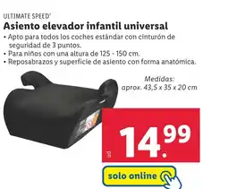 Lidl ULTIMATE SPEED® Asiento elevador infantil universal oferta