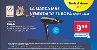 Lidl SILVERCREST® Secador oferta