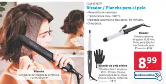 Lidl SILVERCREST® Rizador/Plancha para el pelo oferta