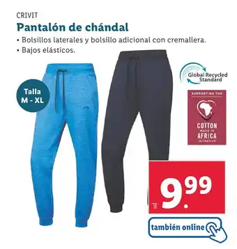 Lidl CRIVIT Pantalón de chándal oferta