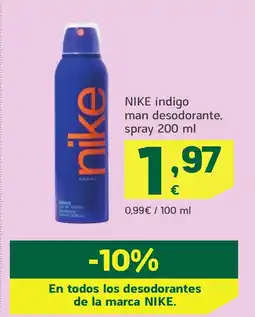 HiperDino NIKE índigo man desodorante, spray oferta