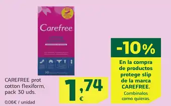 HiperDino CAREFREE prot cotton flexiform oferta