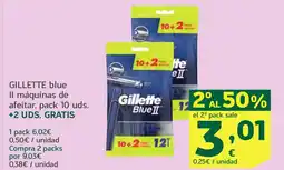 HiperDino GILLETTE blue Il máquinas de afeitar oferta