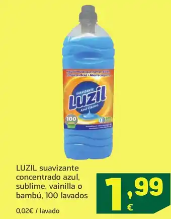 HiperDino LUZIL suavizante concentrado azul, sublime, vainilla o bambú, 100 lavados oferta