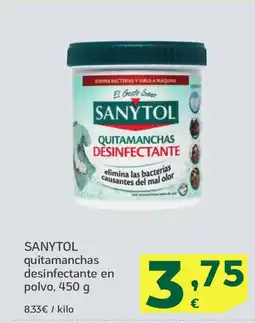 HiperDino SANYTOL quitamanchas desinfectante en polvo oferta