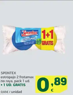 HiperDino SPONTEX estropajo 2 frotamax no raya oferta