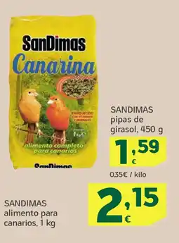 HiperDino SANDIMAS pipas de girasol oferta