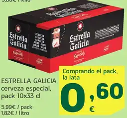 HiperDino ESTRELLA GALICIA cerveza especial oferta