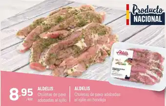 Coviran ALDELIS Chuletas de pava adobadas al ajillo oferta