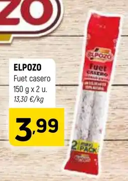 Coviran ELPOZO Fuet casero oferta