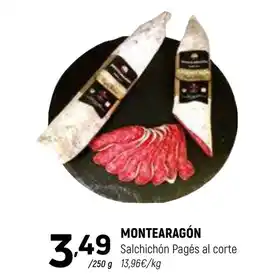 Coviran MONTEARAGÓN Salchichón Pagés al corte oferta