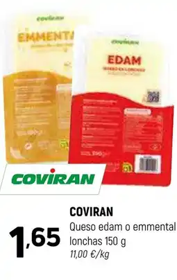 Coviran COVIRAN Queso edam o emmental lonchas oferta