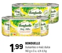 Coviran BONDUELLE Guisantes o maíz dulce oferta