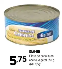 Coviran DIAMIR Filete de caballa en aceite vegetal oferta