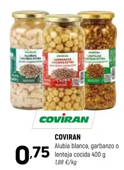 Coviran COVIRAN Alubia blanca, garbanzo o lenteja cocida oferta