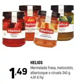 Coviran HELIOS Mermelada fresa, melocotón, albaricoque o ciruela oferta