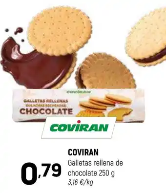 Coviran COVIRAN Galletas rellena de chocolate oferta