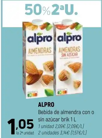 Coviran ALPRO Bebida de almendra con o sin azúcar oferta