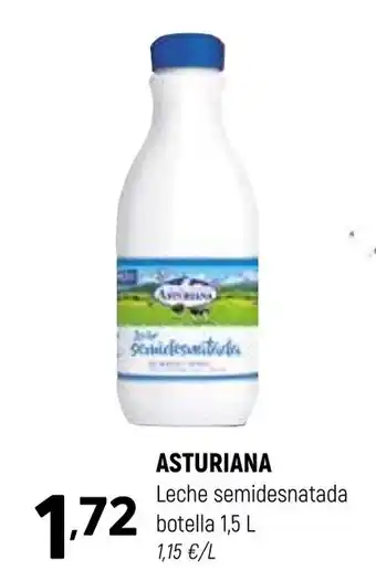 Coviran ASTURIANA Leche semidesnatada botella oferta