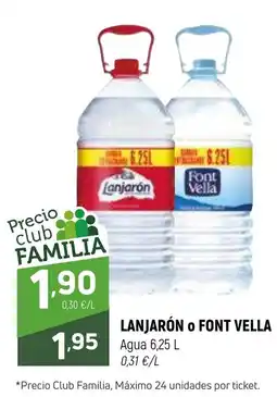 Coviran LANJARÓN O FONT VELLA oferta