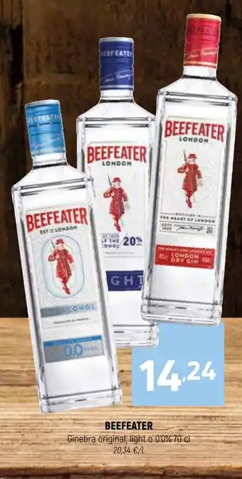 Coviran BEEFEATER Ginebra original, light o 0'0% oferta