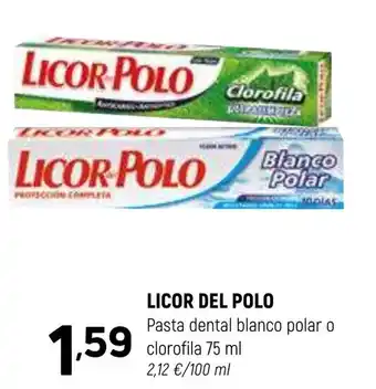 Coviran LICOR DEL POLO Pasta dental blanco polar o clorofila oferta