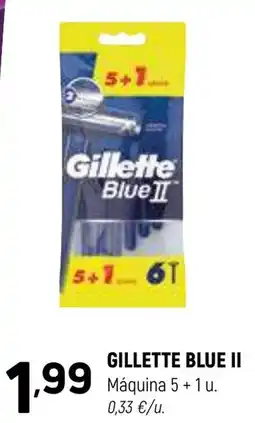 Coviran GILLETTE BLUE II Máquina 5 + 1 u oferta