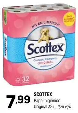 Coviran SCOTTEX Papel higiénico Original 32 u oferta