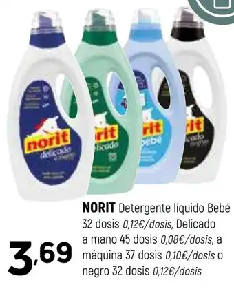 Coviran NORIT Detergente líquido Bebé 32 dosis oferta