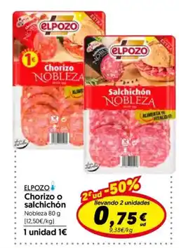 Hiper Usera ELPOZO Chorizo o salchichón oferta